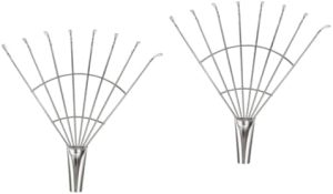 Rákok | 2 db Nehéz Kivitelű Acél Fűgereblye Kerti Gyomláló Eszköz Levélgereblye Kerti Gereblye Csere Acél Gereblye Csere Talajlazító Eszközök Virágültető Gereblye Acél Kerti Gereblye Rákok Rákok